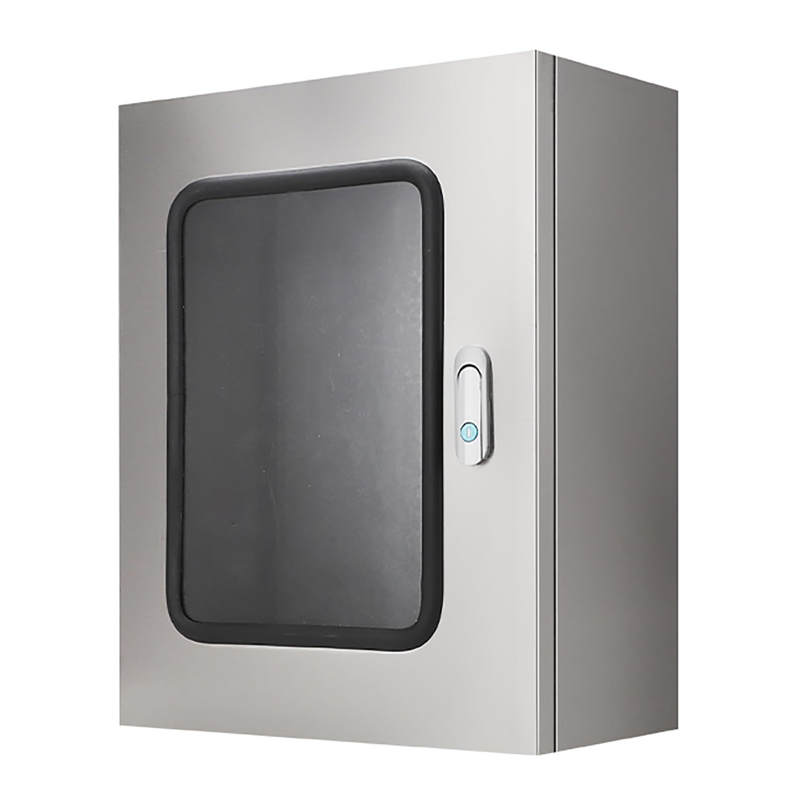 Caja Conexiones de Acero Inoxidable 304, Clasificación de Impermeabilidad Ip65, Caja Registro Electrico con Cerradura para Uso Interiores y Exteriores Panel de Montaje(25x30x15cm/10x12x6in)