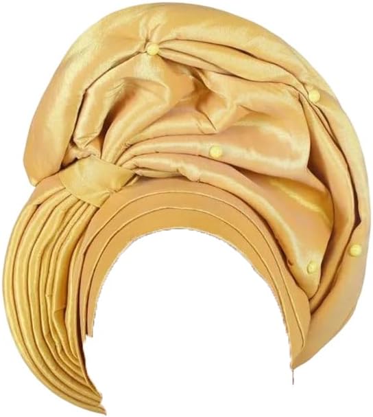 Dvbfufv African Lady Turban Cap for Women Nigeria Party Wedding Auto Headwraps