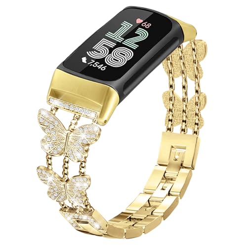 Alociaga �L���L�����^���o���h Fitbit Charge 6/ Charge 5 �����p �h���b�V�[�u���X���b�g �W���G���[�E�H�b�`�o���h Fitbit Charge 6 �t�B�b�g�l�X&�w���X�g���b�J�[�p