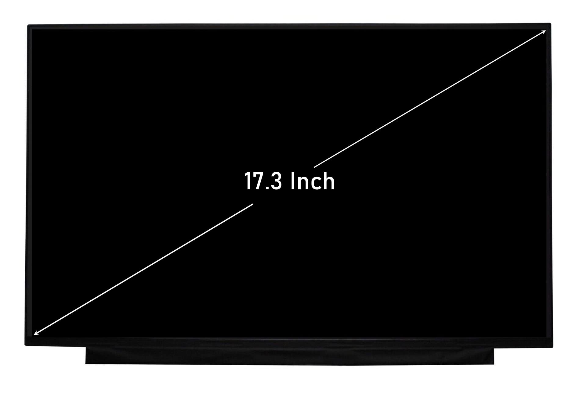 TECHNOLOGYVS 17.3" REPLACEMENT LAPTOP SCREEN FOR BOEHYDIS NE173QHM-NY2 V8.0 QHD IPS LED LCD DISPLAY MONITOR PANEL 40 PINS 165HZ 2560x1440