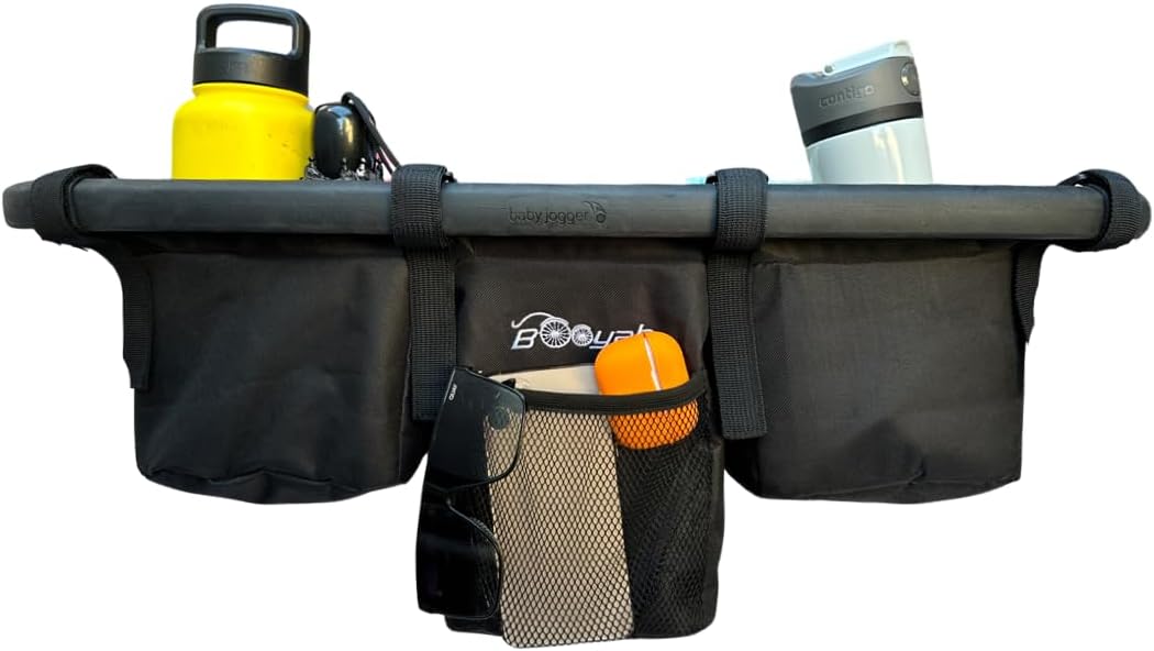 Double Stroller Organizer for Bob Duallie and Baby Jogger City Mini GT