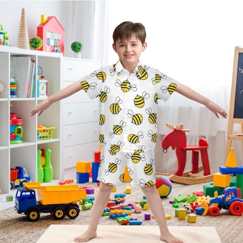Image of visesunny Little Boys Short Sleeve T-Shirt Beach Shirts Casual Shorts Set Summer Clothes for Kids Outfits