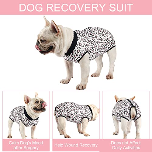 Image of Leopard Dog Surgical Recovery Onesie - Female /Male Spay /Neuter Suit for Small /Medium Dogs