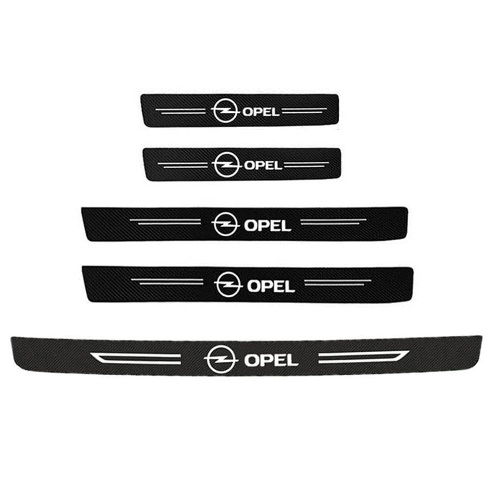 4-tlg. Kohlefaser Auto Einstiegsleisten Schutz - Anti-Kratz Aufkleber Für Opel Crossland X