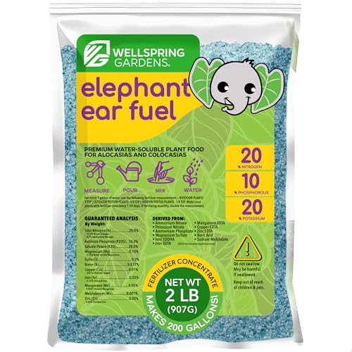 Elephant Ear Fertilizer Fuel - 2 Pounds - Water-Soluble 20-10-20