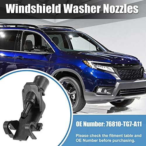 X Autohaux Front Windshield Washer Nozzles 76810-Tg7-A11 Wiper Spray Jet Spray Nozzles Replacement For Honda Passport 2019-2021 For Honda Pilot 2016-2021 For Honda Ridgeline 2017-2020 #TOP1