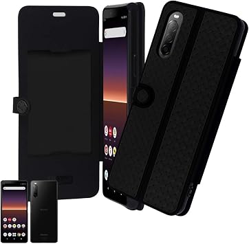 Sizkawil Xperia 10 ii docomo SO-41A au SOV43 Y! Mobile Xperia Sony Notebook Type Case Cover Color Mesh Rhino Mesh 1 PC Black Black