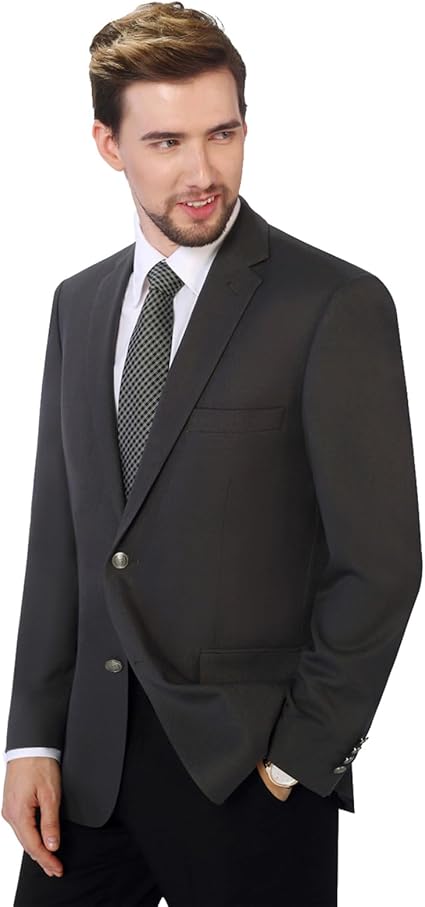 P&L Men's Classic Fit Blazer Elegant Suit Jacket Stretch Sport Coat for Business Daily Wear, Regular and Big & Tall Sizes