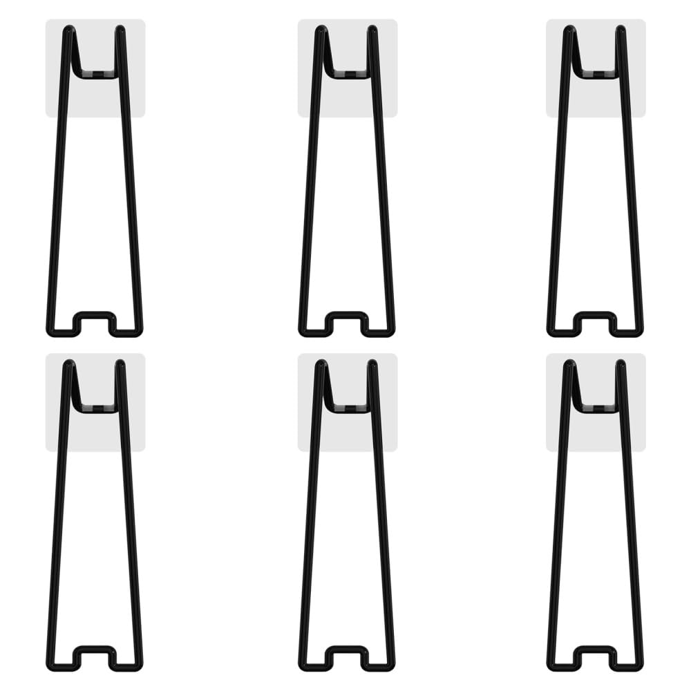 Bdkmms Medium Picture Frame Stands, 6Pcs Stainless Steel Easel Back Supports Self Adhesive Picture Frame Easel Bracket For Photos Paintings Display