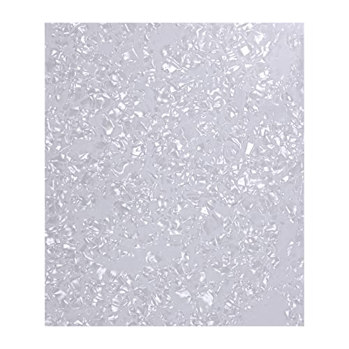 Pickguard acoustique vierge lot de 2 plaques protection guitare auto-adhésif blanc 20 x 17 cm