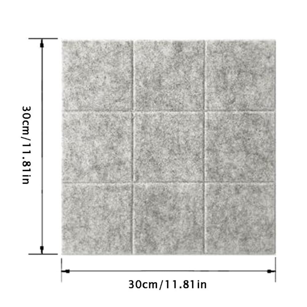 Felt Pin Board Felt Board Notice Board Tiles Bulletin Board Memo Board Square Pin Boards for Office Home Classroom (Orange) - Image 2
