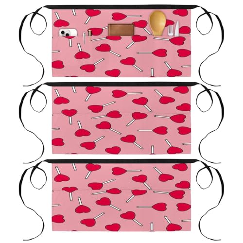 Demi-tablier pour cuisine et nettoyage de la maison lot de 3
