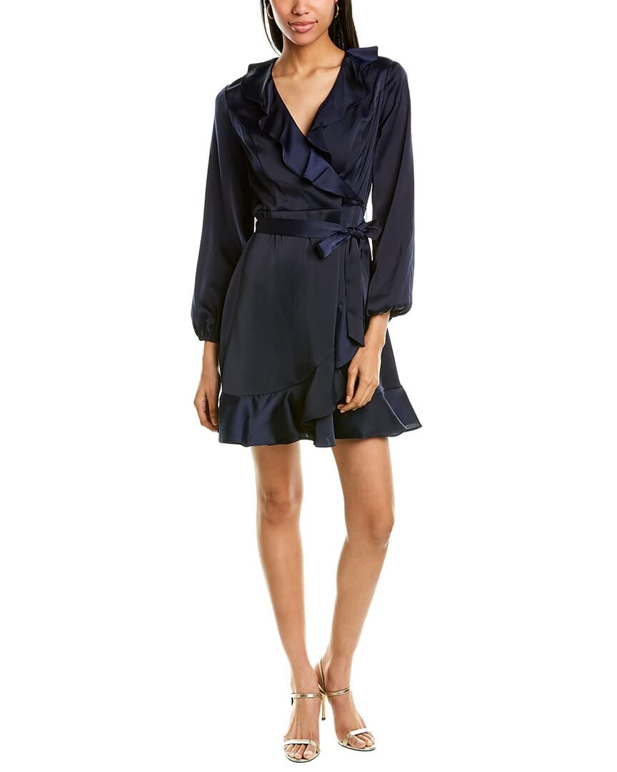 Maggy Londonlondon Times Womens Long Sleeve Surplus V Neck Faux - Main Image