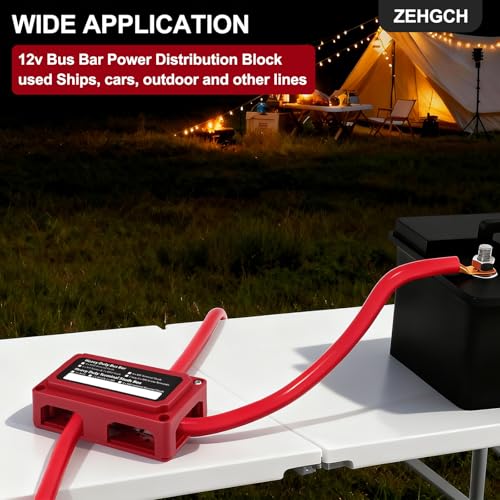 Bloc de distribution d'alimentation 12V 400A avec 4 goujons de M10 pour bateau