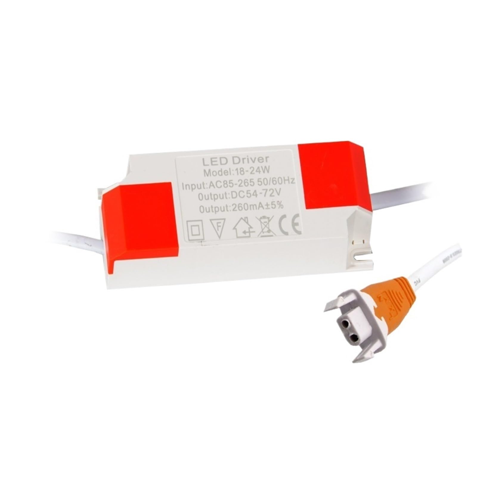 Alimentation LED 12W-18W mâle pour réparer un plafonnier ou spot sur rail