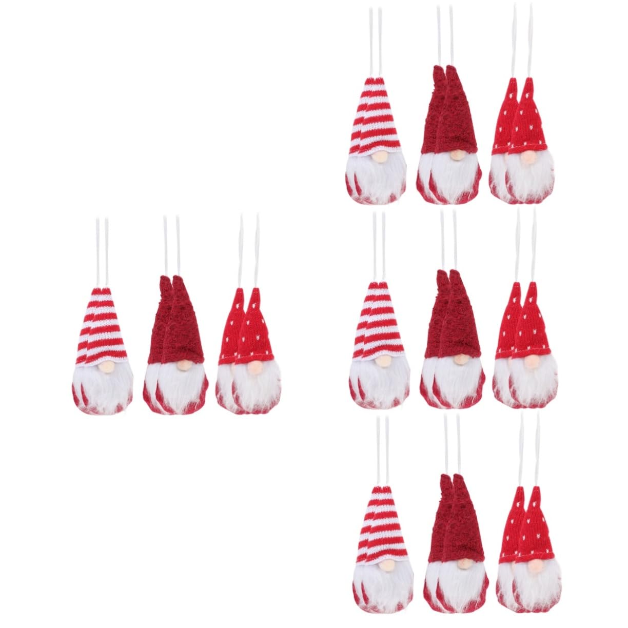 Ciieeo Piezas muñeca de Navidad Colgantes del árbol de Navidad navideños de Peluche Colgantes navideños muñecos navideños complementos navideños decoración del hogar paño