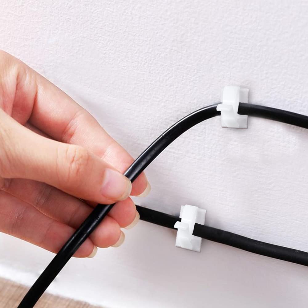 50 Fermacavi Autoadesivi TOPWA – In Nylon, Regolabili, Per Cavi Fino A 10,3 Mm - 4