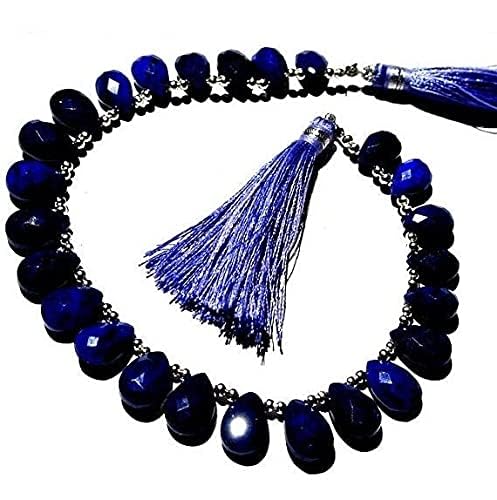Lapis-lazuli véritable perles briolettes facettées de qualité AAA LKBEADS - 3