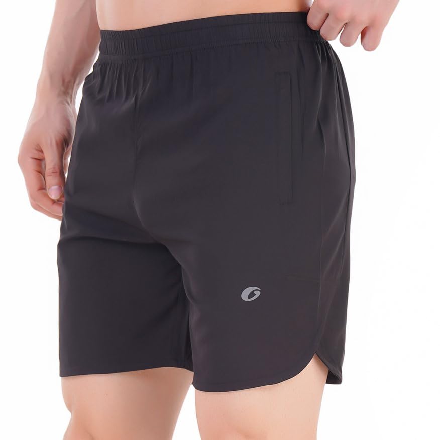 oysters Men’s Regular Fit Elastic Waist Shorts with Zip Pockets-picture-55