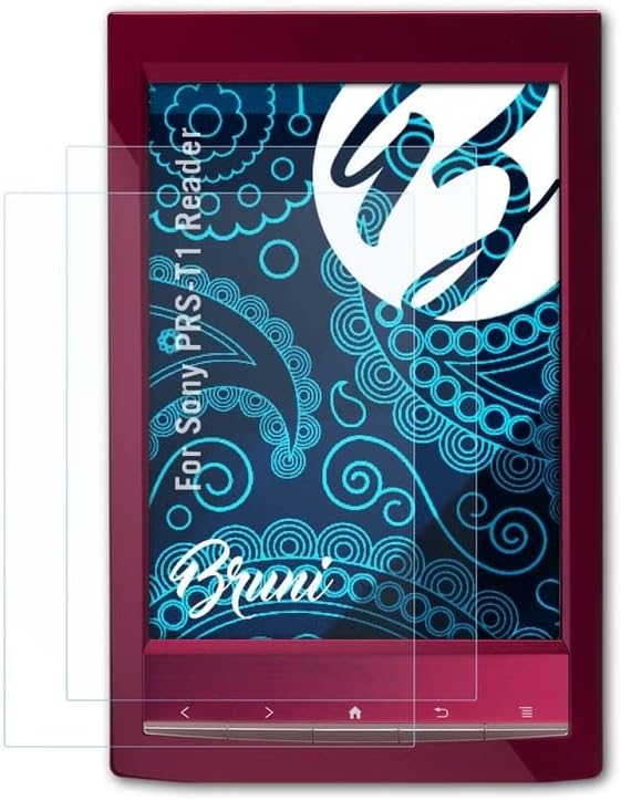 Bruni Screen Protector compatible with Sony PRS-T1 Reader Protector Film, crystal clear Protective Film (2X) Bruni Screen Protector compatible with Sony PRS-T1 Reader Protector Film, crystal clear Protective Film (2X)