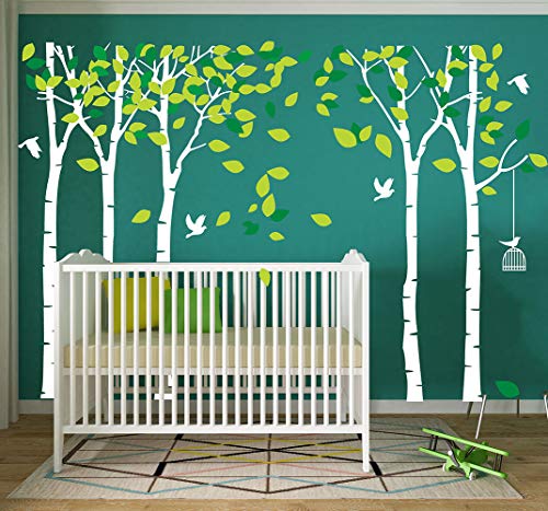 Vinilo Decorativo Gigante Árbol Blanco 103.9x70.9 cm miniatura 2