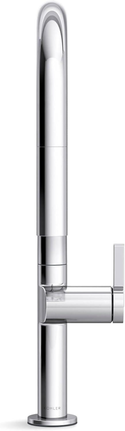 Kohler K-28270-RT2 Components 1.5 GPM Single Hole Pre-Rinse Kitchen Faucet - Matte Black