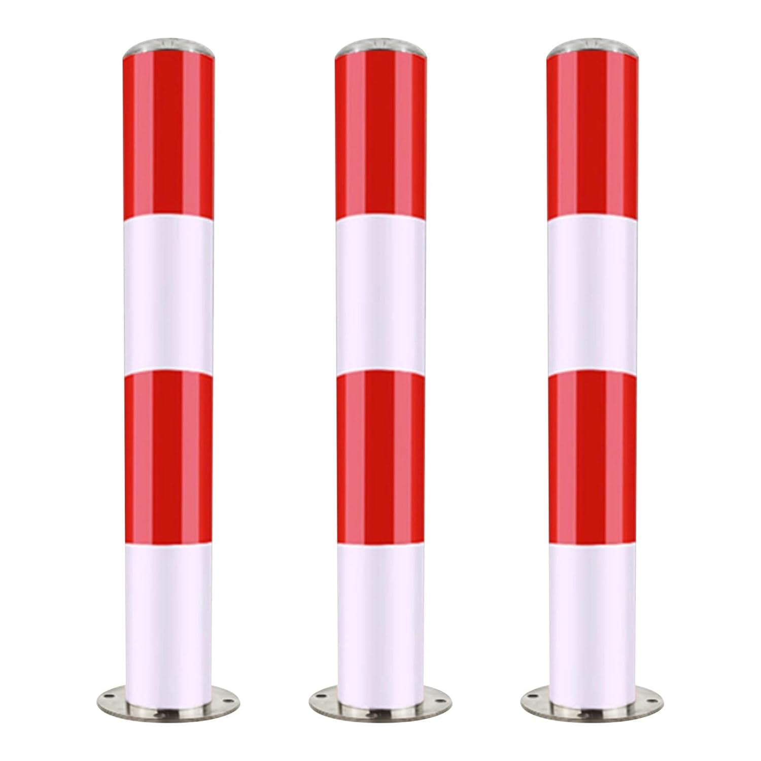 Borne de stationnement 75 x 11,4 cm poteau de securite metallique pour allee