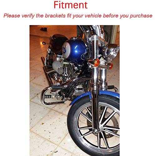 Wsays 1 1/4" Mustache Engine Guard Highway Crash Bars Compatible With 2006-2017 Harley Dyna Low Rider Street Bob Super Glide Wide Glide Fat Bob #TOP6