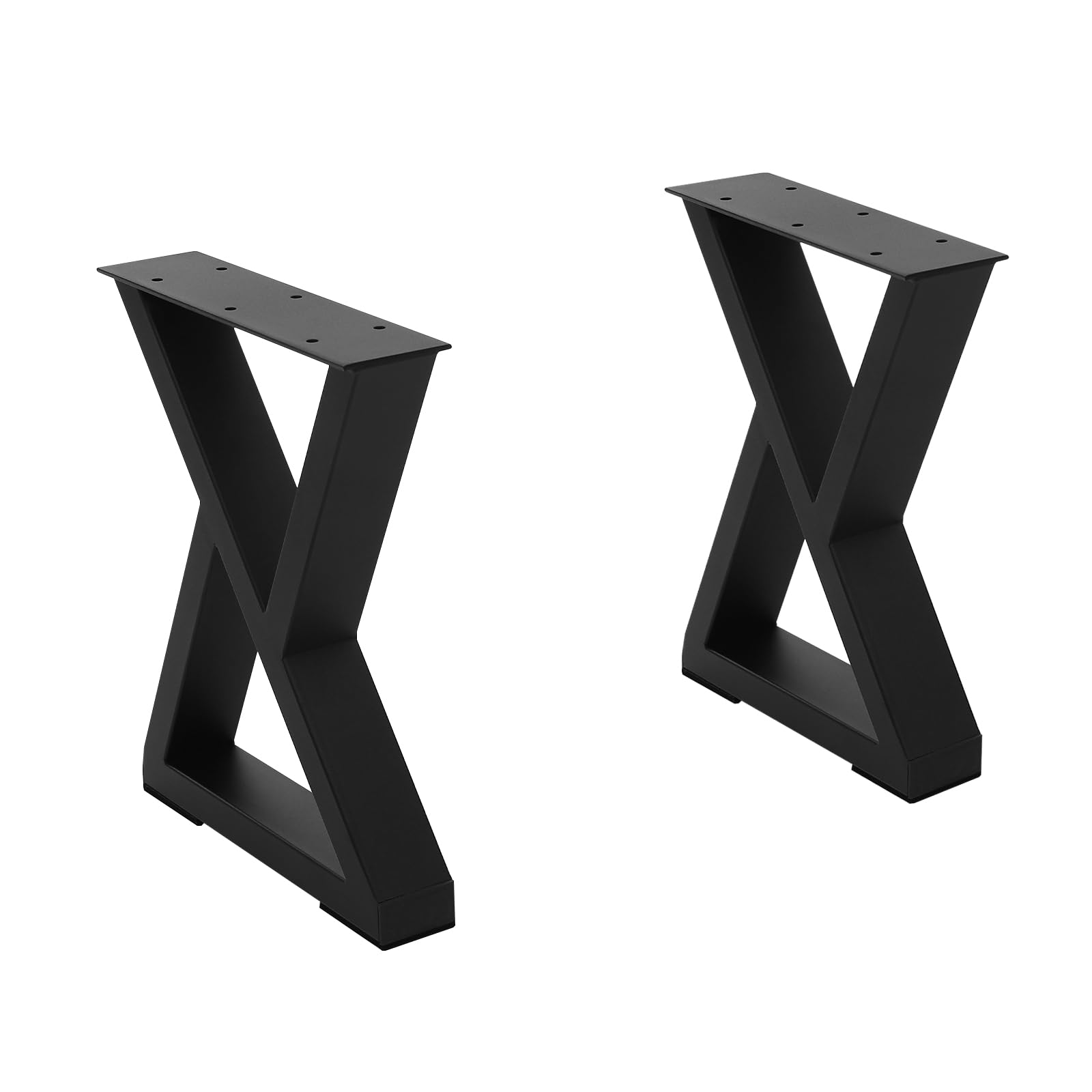 Table Leg, 2pcs Heavy Duty Furniture Legs, Metal Table Legs, X Shaped Desk Metal Furniture, DIY Modern Industrial Desk Legs, Load Capacity 200-300kg, 32*40cm, for Coffee Table Desk Stand Breakfast Bar