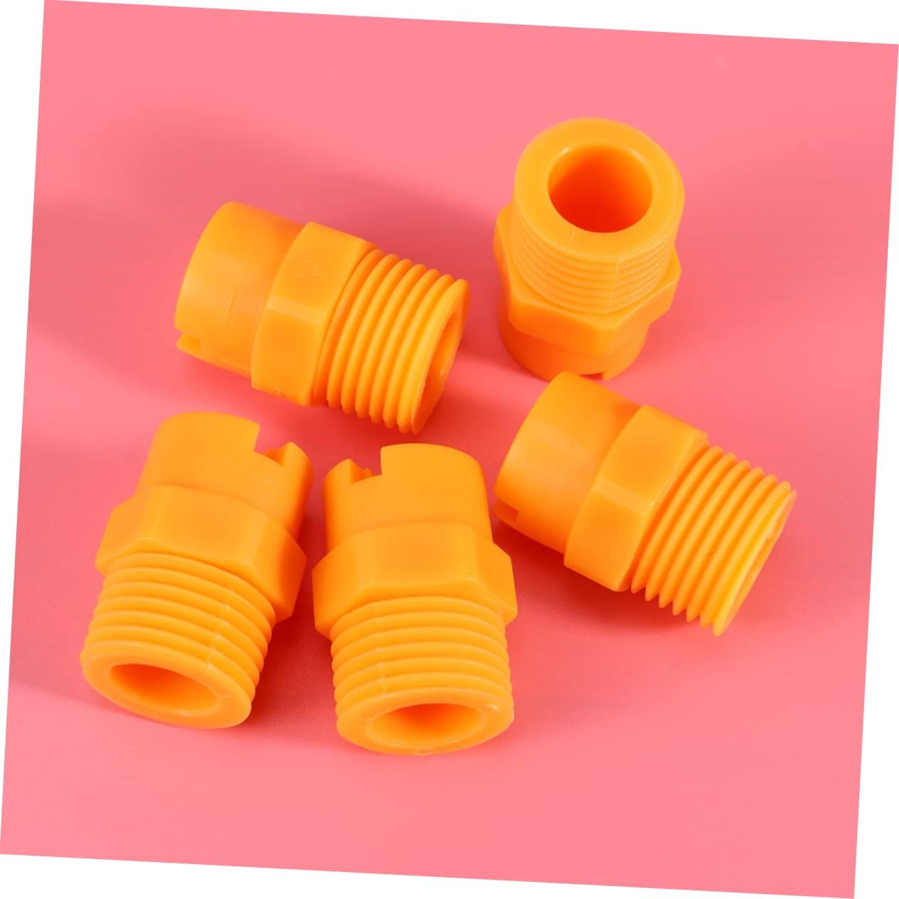 SUPVOX 10pcs Yellow Plastic Fan-shaped Sprayer Nozzle Pp Washing Machine Connection - Spray Angle for Home Use Compact Design for Efficient Cleaning