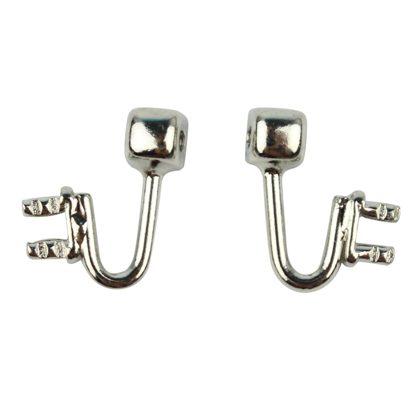 100 pièces (50 paires) bras de plaquettes nasales for lunettes, support de plaquette nasale en acier inoxydable, accessoires de réparation de lunettes, accessoires de charnière de lunettes.