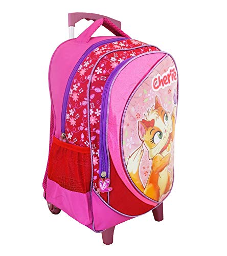 Kit Mochila Gatinha Rodinhas Infantil Menina Escolar…