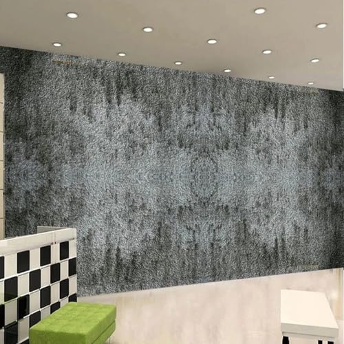 Papier peint salon autocollant gris effet ciment pour chambre moderne - 5