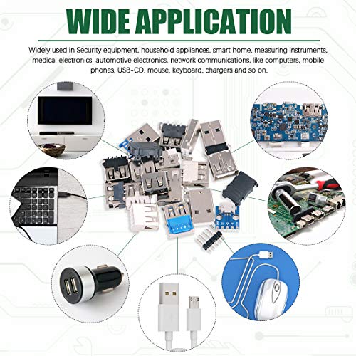 Keadic kit de conectores USB micro y 3.0 180 piezas miniatura 5