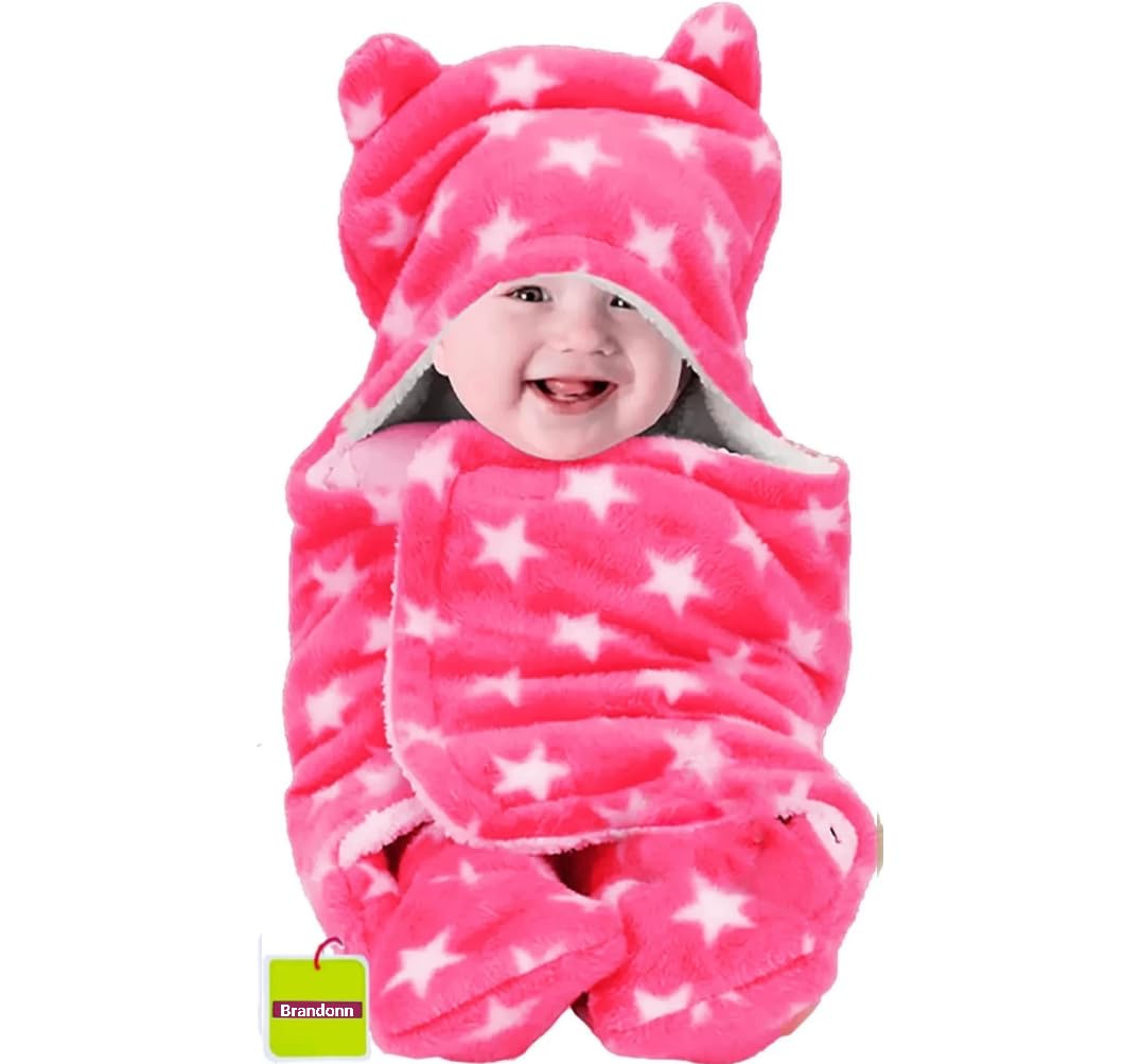 Baby Blanket Newborn Combo Pack of Wearable Swaddle Wrapper Pack of 1