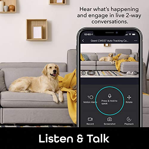 Scope Indoor 1080P Hd Smart Auto-Tracking Security Camera, White, Motion Only #TOP4