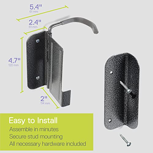 Image of Swivel Bike Wall Mount by Delta Cycle - Garage Bike Rack Swings 90 Degrees For More Floor Space - Bike Wall Hanger With Rear Tire Tray - Vertical Bike Rack Holds Any Bike Up To 40 lbs