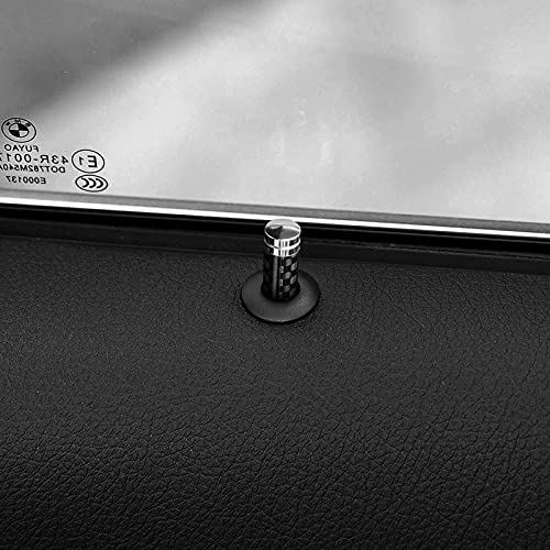 image for HENGYUESHANG 4PCS Car Door Lock Knob Carbon Fiber Door Lock Bolt Pin C