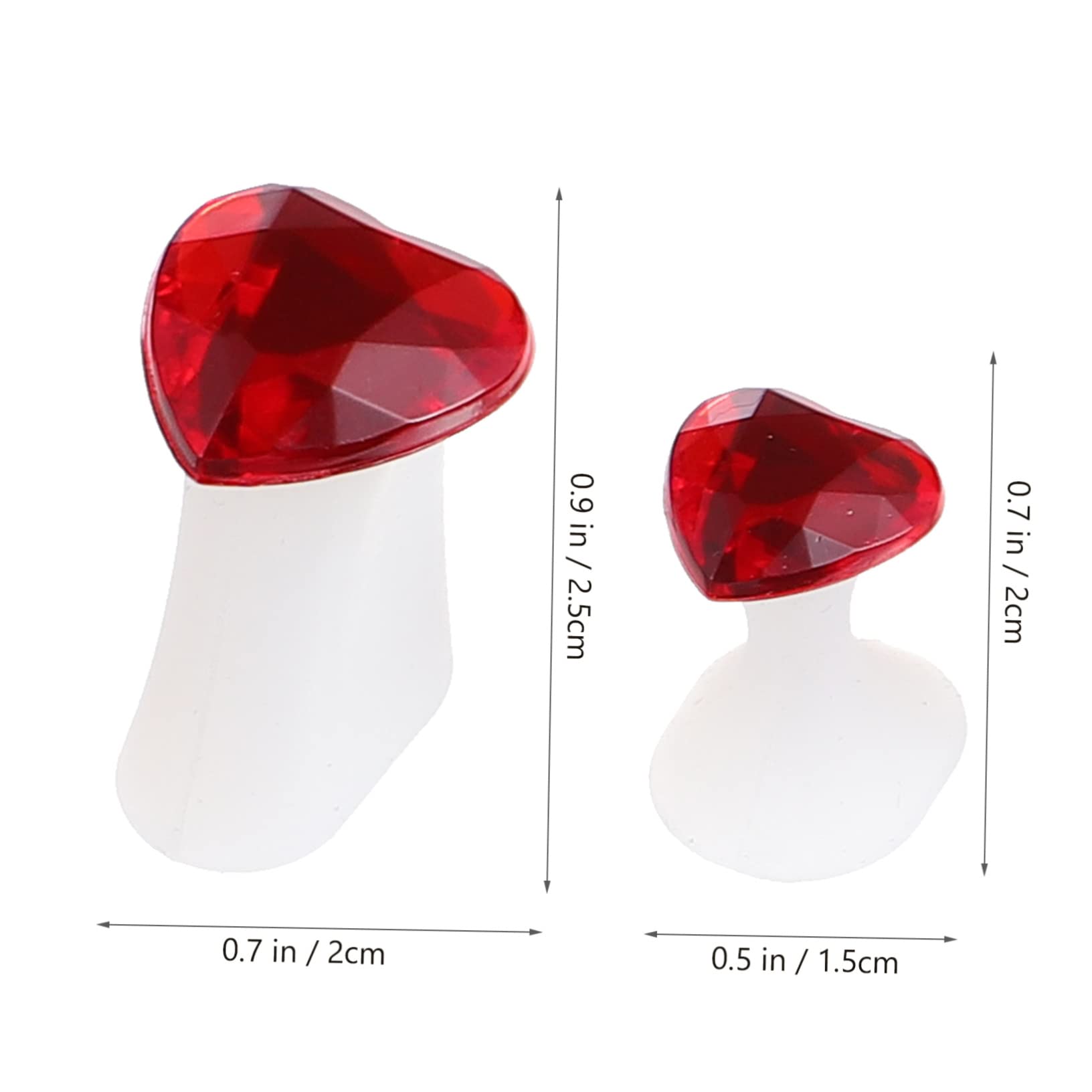 Healvian Manicure Toe Separators 24pcs Toe Dividers Pedicure Tool Pearl Rhinestone Silicone Toe Separator for Toe Straightener