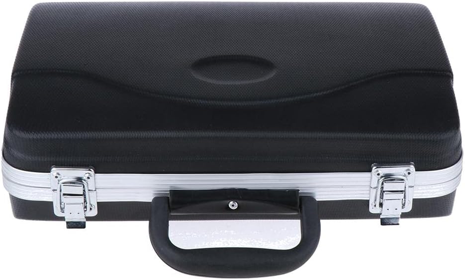 Clarinet Hard Case, Molded Bb Clarinet Carrying Box, Black