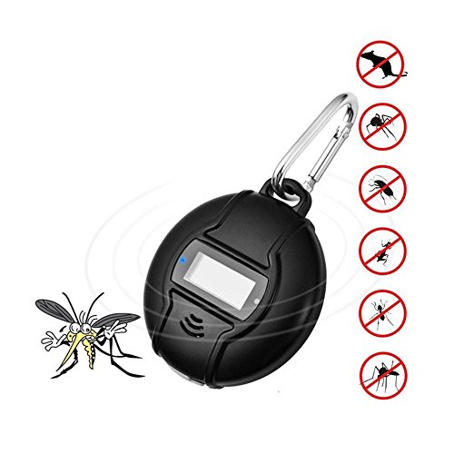 Preisvergleich Produktbild Ultraschall Schädlingsbekämpfer für Insekten, Moskitos, Mäuse, Spinnen und Ratten, Hinterwellen / Safe für Den Menschen, Haustiere / Solar Powered Oder Micro USB Powered / mit Kompass