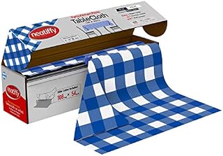 Neatiffy Disposable Plastic Table Cloth Roll |Waterproof Tablecloth | Table Cover For Rectangle, Square, Round Oval Tables | Picnic, Party, Banquet, Birthdays - 54 In x 108 Ft (Ivory)