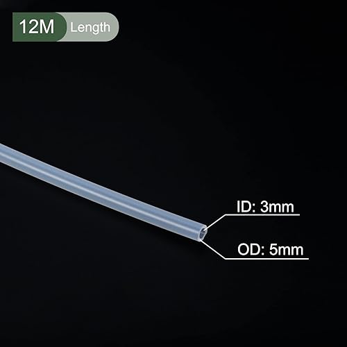 Miniatura 36 de YOKIVE Tubo de silicona, transferencia de agua, ideal para bomba (transparente, 0.118x0.157 in IDxOD, 16.4 ft)