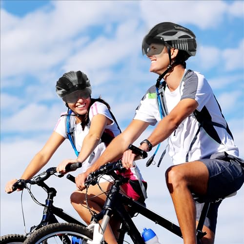 Zenroll Adult Bike Helmet Bicycle Helmets with Detachable Magnetic Goggles Stylish Lightweight Cycling Helmet for Women Men - Thumbnail 7