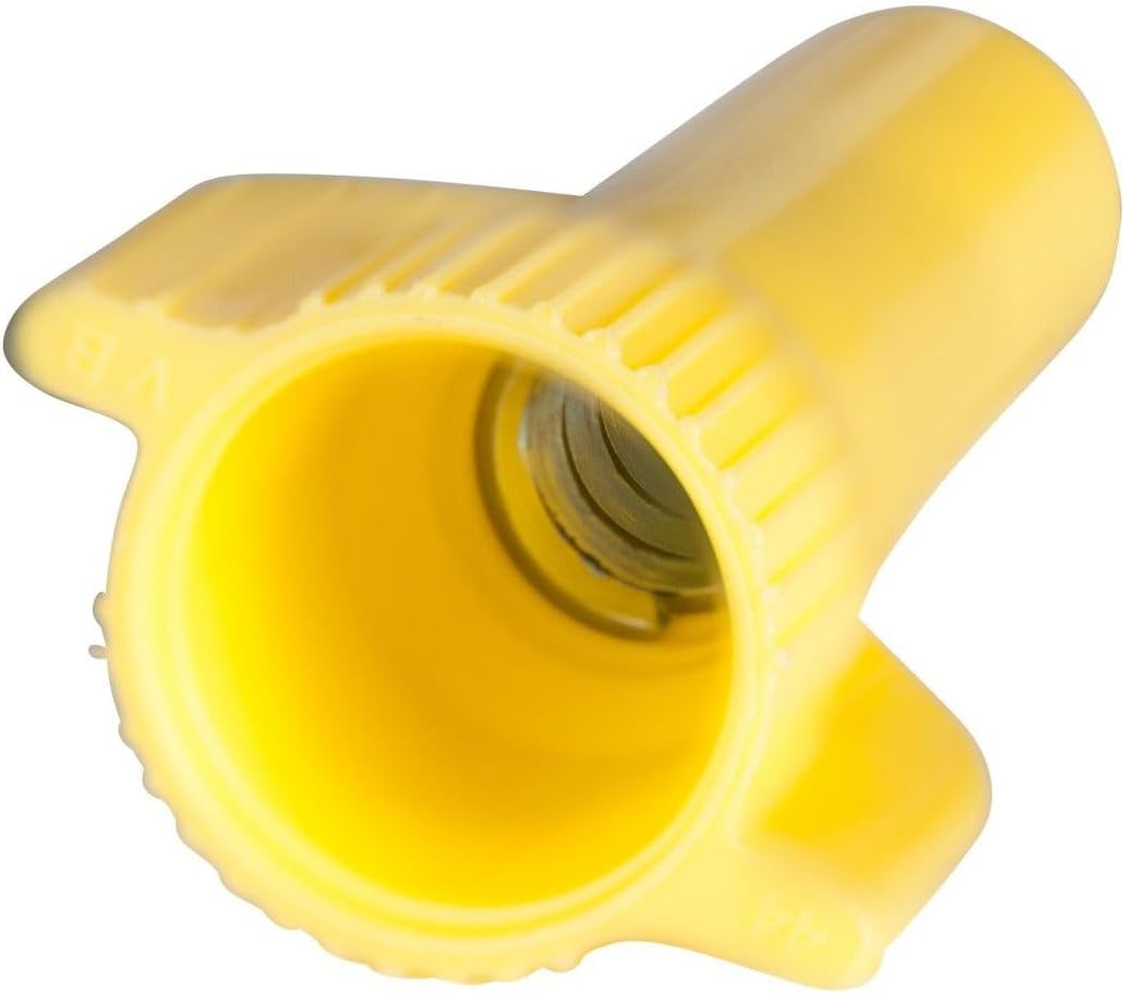 Gardner Bender 19-084 WingGard Twist, 22-10 AWG, Electrical Nut, 6 pk, Yellow Wire Connector, 6 Pack, 6 Count