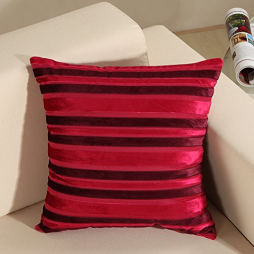 Coussin en Velours côtelé 55x55 cm carré super doux couleur unie VersionA - 2