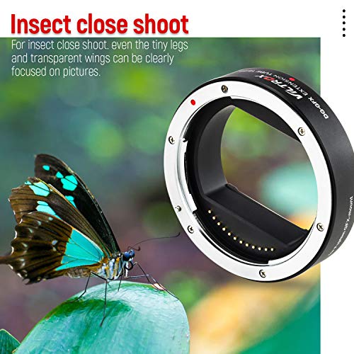 VILTROX Adaptador de lente de tubo de extensión macro de enfoque automático DG-GFX de 18 mm compatible con TTL/AF para FUJIFILM GFX100, GFX 50S, GFX 50R cámara a G Mount Lens - imagen 9