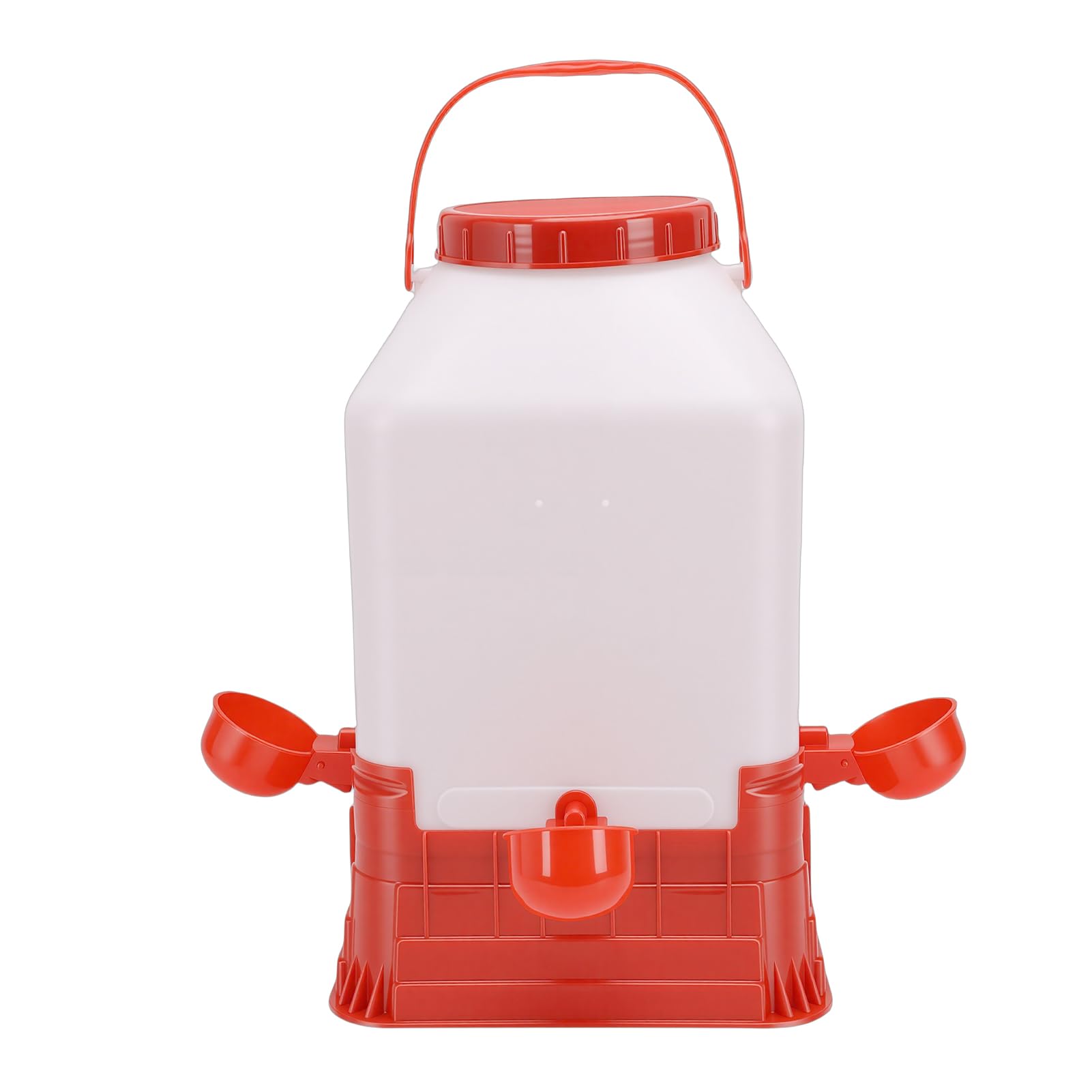 Fockety Abbeveratoio per Polli, Abbeveratoio per Pollame di Grande capacità da 10 Litri, Manuale per Polli con Robusta Struttura in Plastica, Distributore D'acqua per