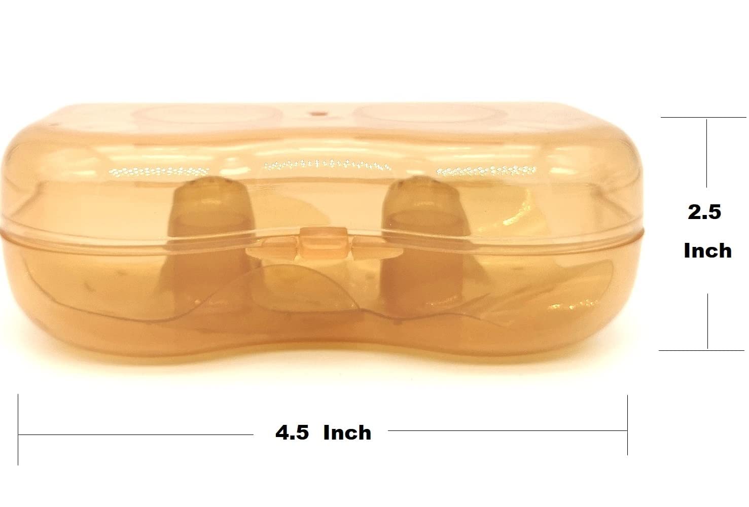 Nipple Shields for Breastfeeding Nursing Newborn for Women Baby Premium Contact Nippleshield for with Latch Difficulties or Flat or Inverted Nipples Light Brown Color 1 Pair