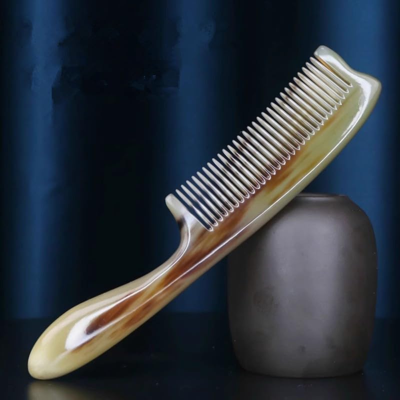 牛角櫛1本 ヘアコーム 櫛くし 頭皮マッサージ 髪 ヘアアクセサリー 母の日 父の日プレゼント